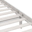 sengeramme 180x200 cm Super King massivt fyrretræ hvid