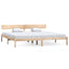 sengeramme uden madras 200x200 cm massivt træ
