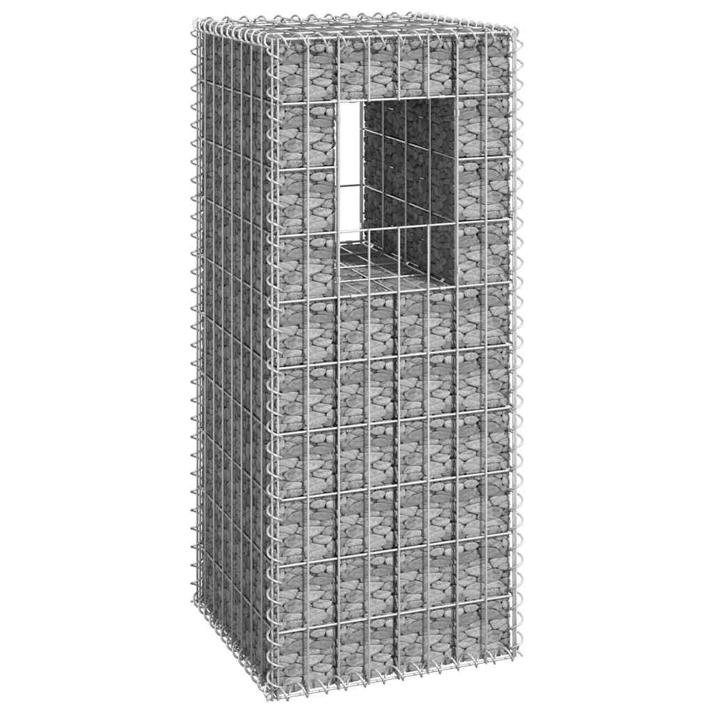 gabionkurve 40x40x100 cm jern billede