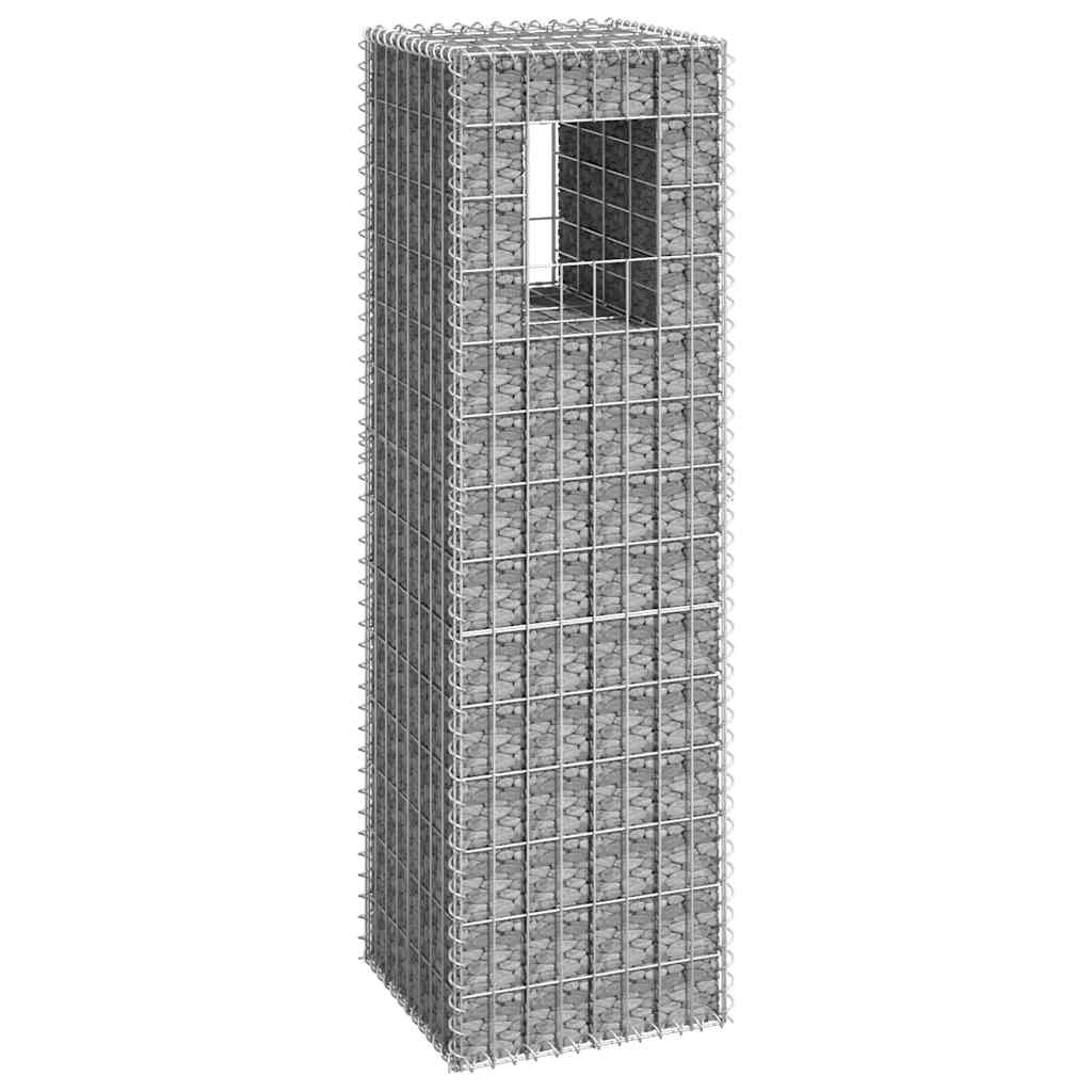 gabionkurv 40x40x140 cm jern billede