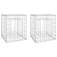 gabionkurve 2 stk. 50x50x60 cm jern