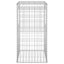 gabionkurve 2 stk. 50x50x100 cm jern