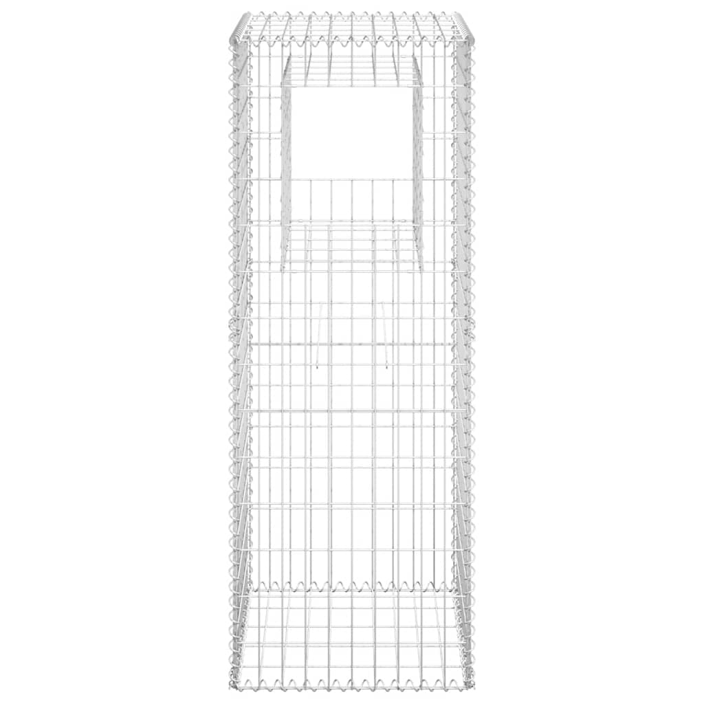 gabionkurve 2 stk. 50x50x140 cm jern