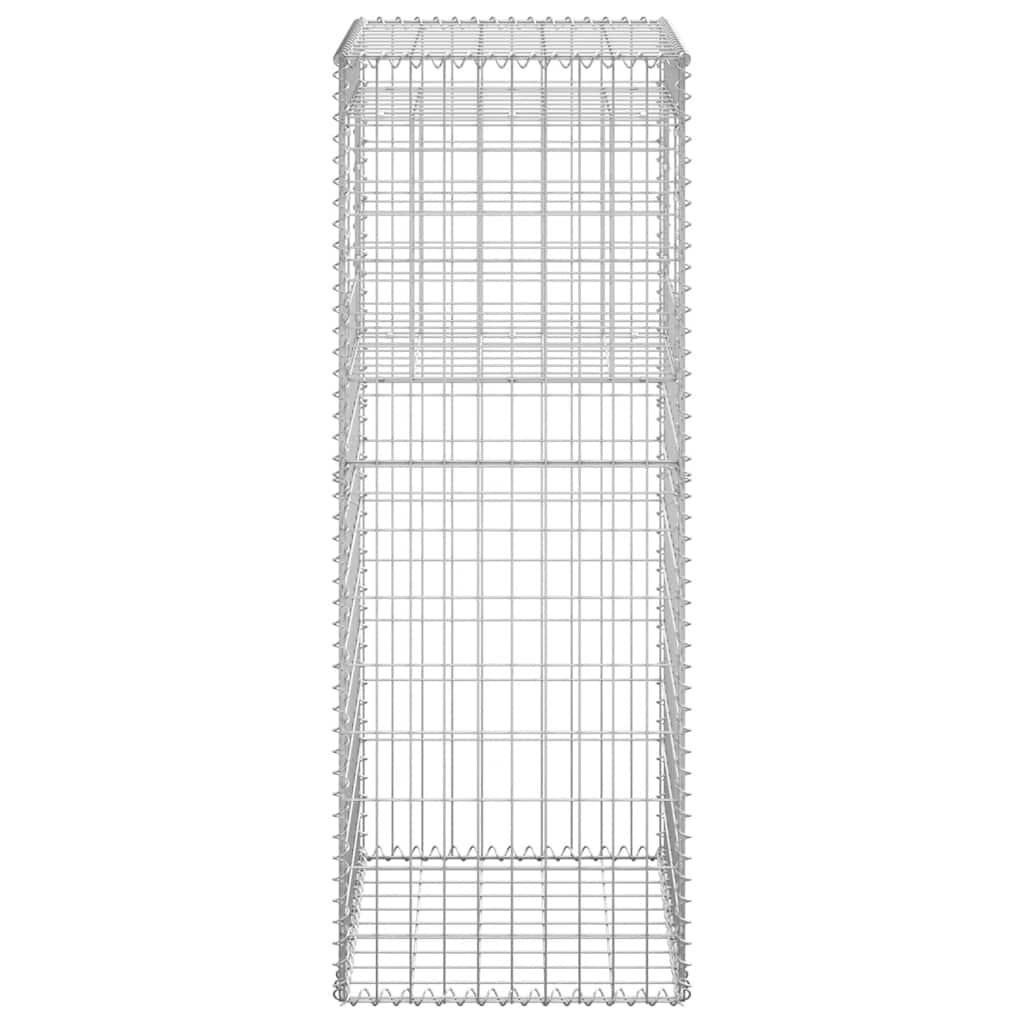 gabionkurve 2 stk. 50x50x140 cm jern