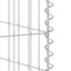 gabionvæg til affaldsspand 110x100x110 cm galvaniseret stål