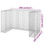 gabionvæg til affaldsspand 180x100x110 cm galvaniseret stål