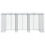 gabionvæg til skraldespand 270x91x120 cm galvaniseret jern