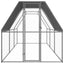 udendørs hønsegård 2x6x2 m galvaniseret stål