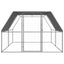 udendørs hønsegård 3x4x2 m galvaniseret stål