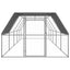 udendørs hønsegård 3x10x2 m galvaniseret stål