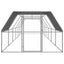 udendørs hønsegård 3x12x2 m galvaniseret stål