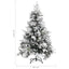 juletræ med puddersne og grankogler 150 cm PVC & PE