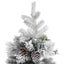 juletræ med puddersne og grankogler 195 cm PVC & PE