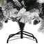 juletræ med puddersne og grankogler 225 cm PVC & PE