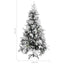 juletræ med puddersne og grankogler 225 cm PVC & PE