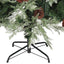 juletræ med grankogler 225 cm PVC & PE grøn og hvid