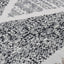 gulvtæppe 120x180 cm bomuld sort og grå