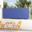 sammenrullelig sidemarkise til terrassen 117x614 cm blå