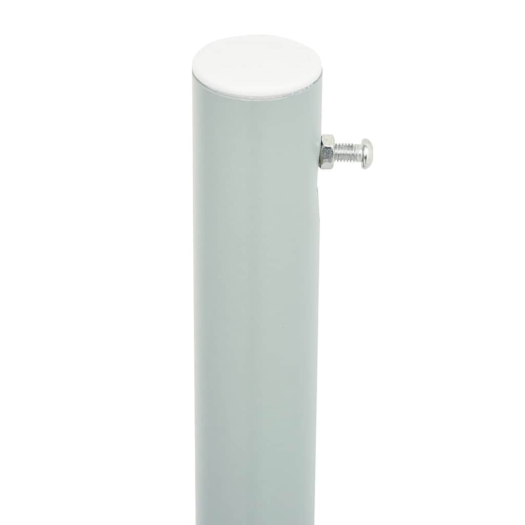 sammenrullelig sidemarkise til terrassen 117x600 cm grå