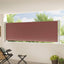 sammenrullelig sidemarkise til terrassen 117x600 cm brun