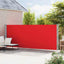 sammenrullelig sidemarkise til terrassen 180x600 cm rød