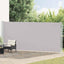 sammenrullelig sidemarkise til terrassen 180x600 cm grå