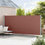 sammenrullelig sidemarkise til terrassen 200x600 cm brun