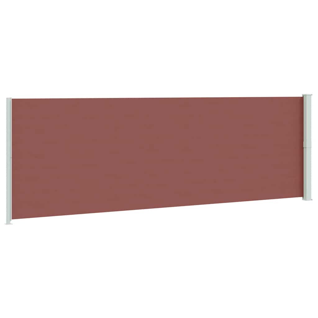sammenrullelig sidemarkise til terrassen 200x600 cm brun