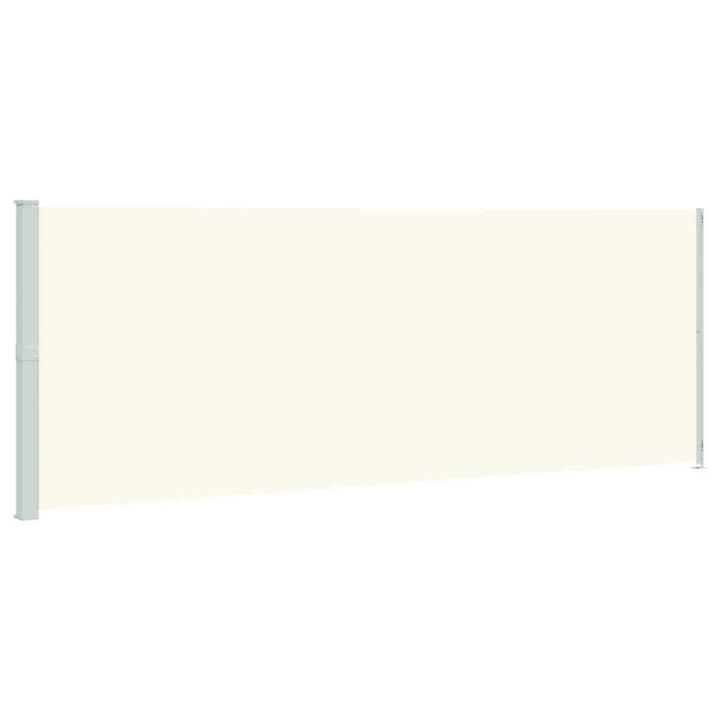 sammenrullelig sidemarkise til terrassen 220x600 cm cremefarvet