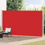 sammenrullelig sidemarkise til terrassen 220x600 cm rød
