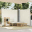 sammenrullelig sidemarkise 180x600 cm cremefarvet