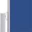 sammenrullelig sidemarkise 180x600 cm blå
