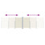 sammenrullelig sidemarkise 200x600 cm cremefarvet