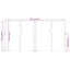 sammenrullelig sidemarkise 200x600 cm brun