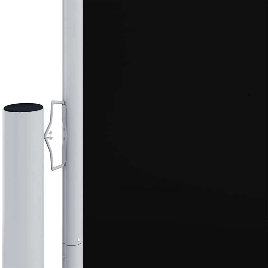 sammenrullelig sidemarkise 160x1200 cm sort