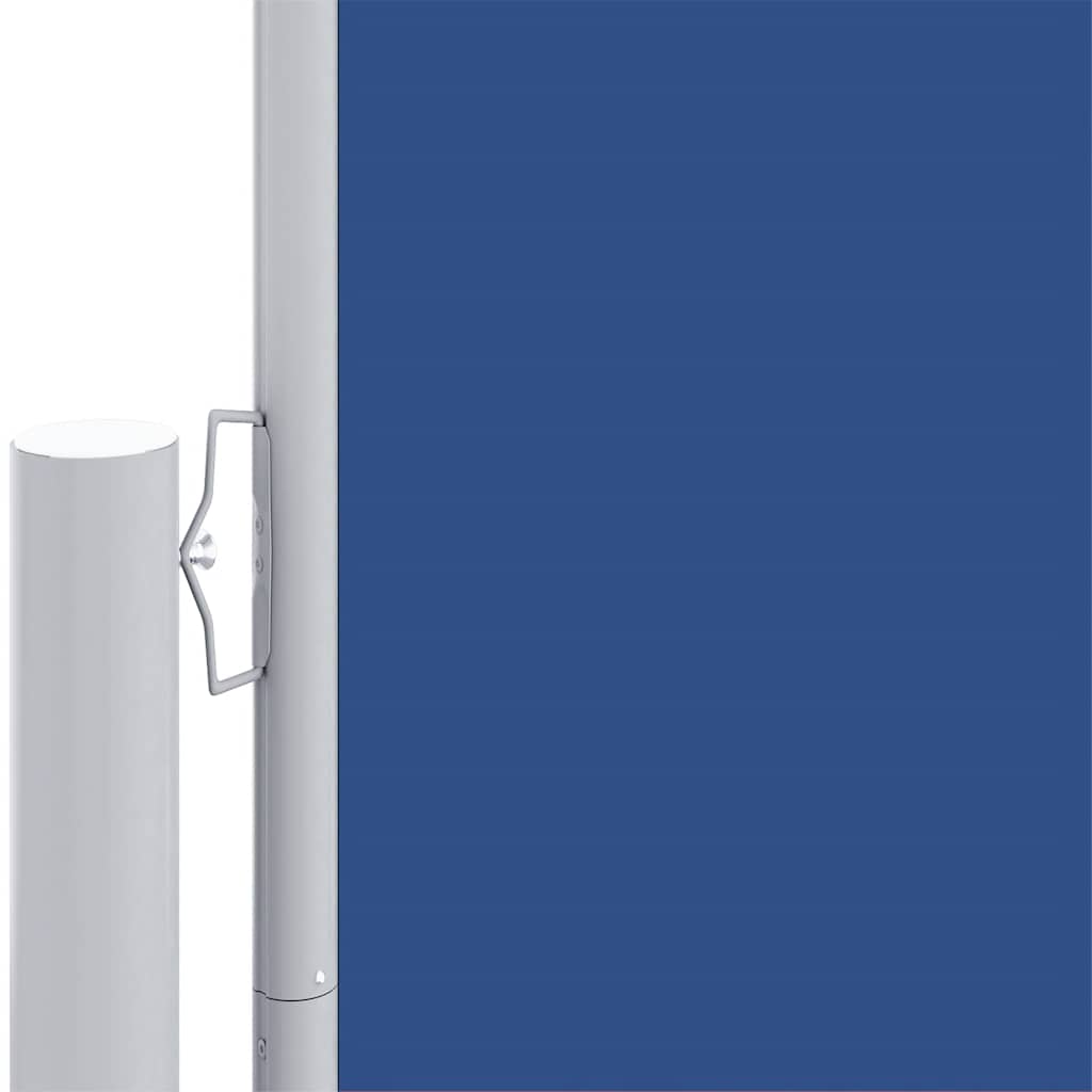 sammenrullelig sidemarkise 180x1200 cm blå