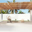 sammenrullelig sidemarkise 200x1200 cm cremefarvet
