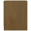 sengeborde 2 stk. 35,5x33,5x41,5 cm massivt fyrretræ brun