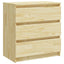 sengeborde 2 stk. 60x36x64 cm massivt fyrretræ