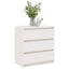 sengeskabe 2 stk. 60x36x64 cm massivt fyrretræ hvid