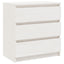 sengeskabe 2 stk. 60x36x64 cm massivt fyrretræ hvid