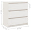 sengeskabe 2 stk. 60x36x64 cm massivt fyrretræ hvid