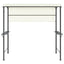 pavillon med tag 220x110x200 cm cremefarvet