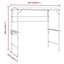pavillon med tag 220x110x200 cm antracitgrå