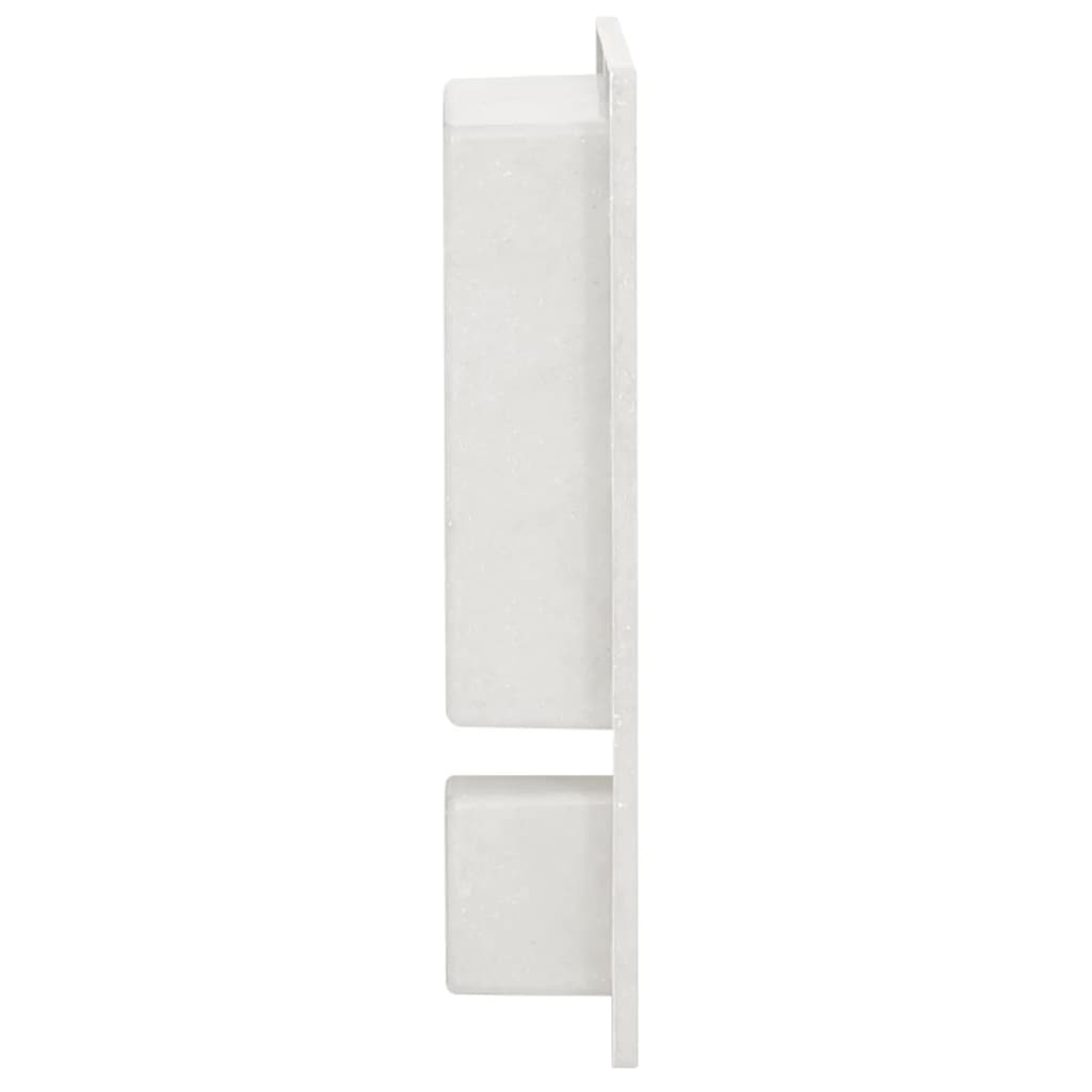 bruseniche med 2 rum 41x51x10 cm mat hvid