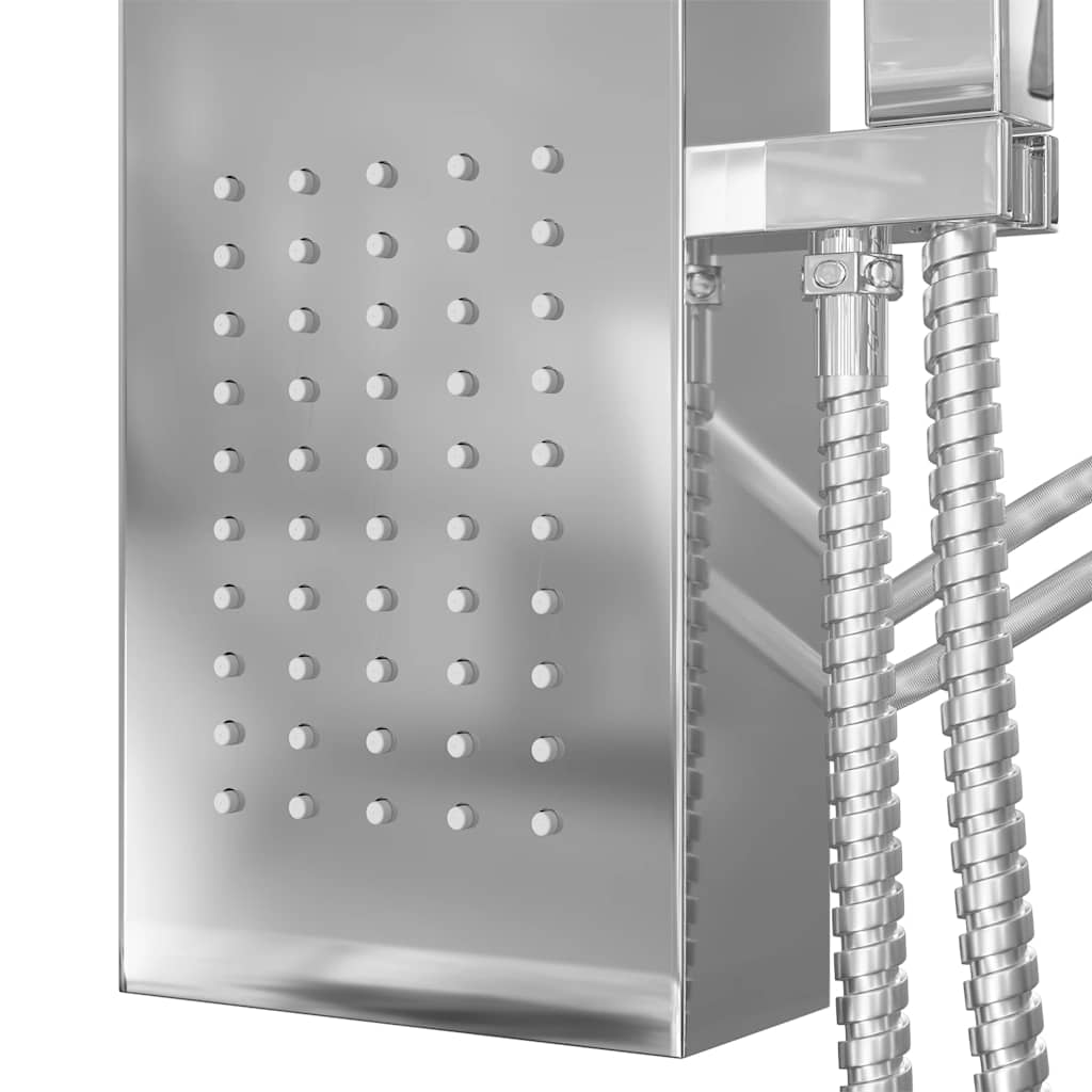 brusepanel rustfrit stål firkantet