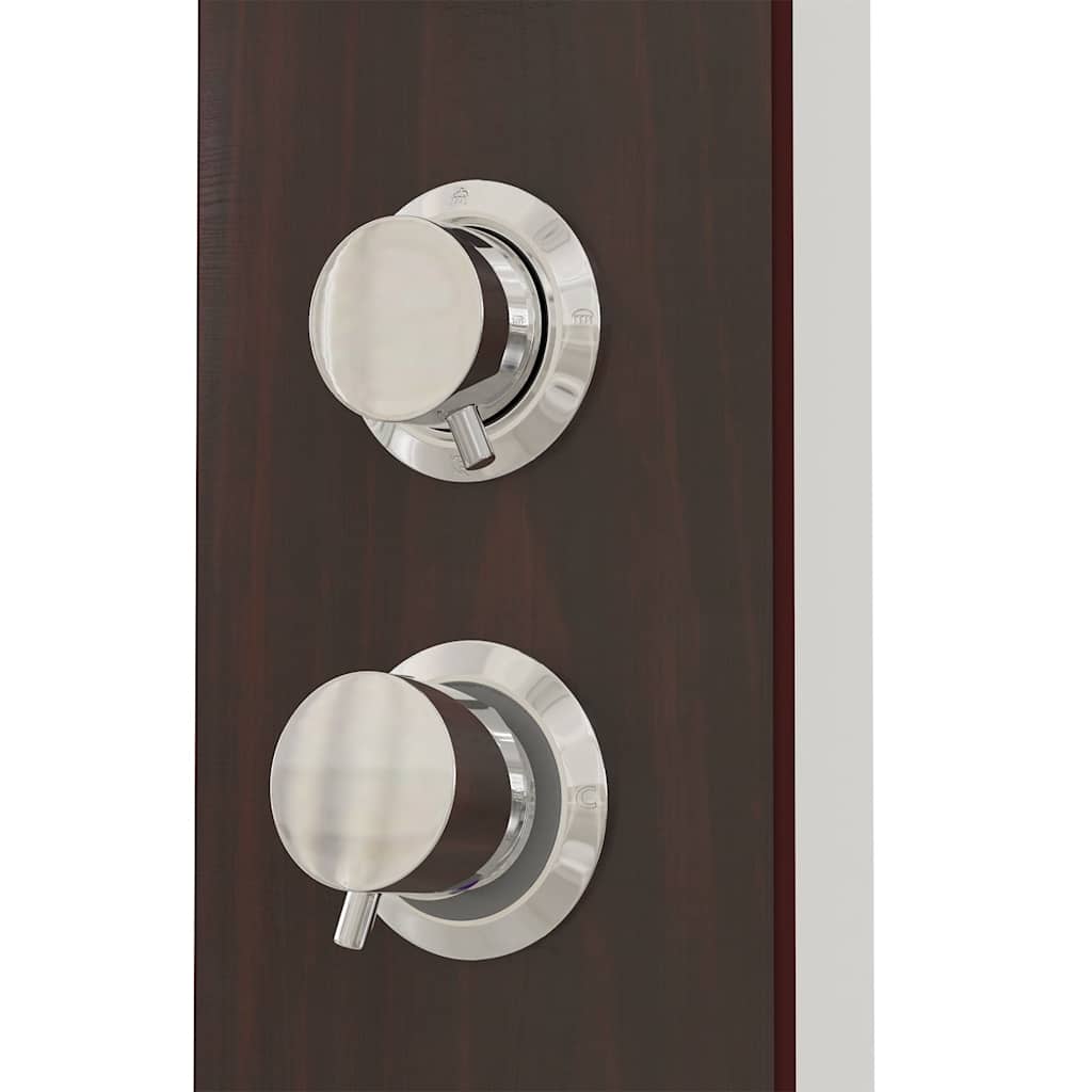 brusepanel glas brun