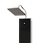 brusepanel 18x45,5x130 cm glas sort