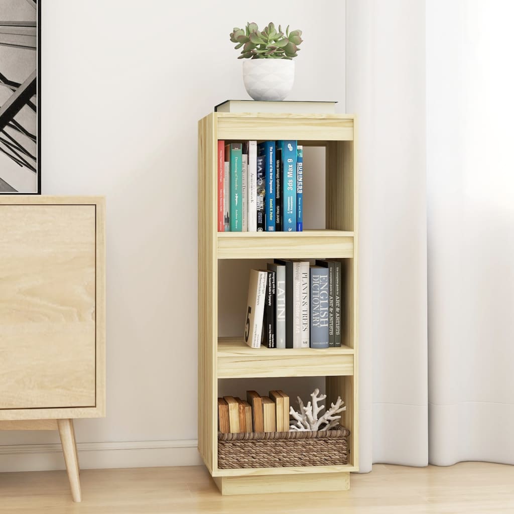 Bogreol 40X35X Massivt Fyrretræ Naturfarvet - 40 cm / 103 cm