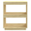 bogreol 60x35x71 cm massivt fyrretræ